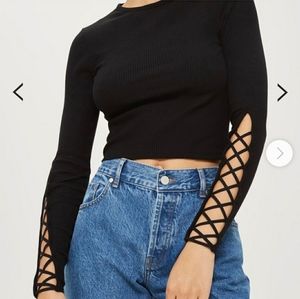 Topshop ribbed crop top